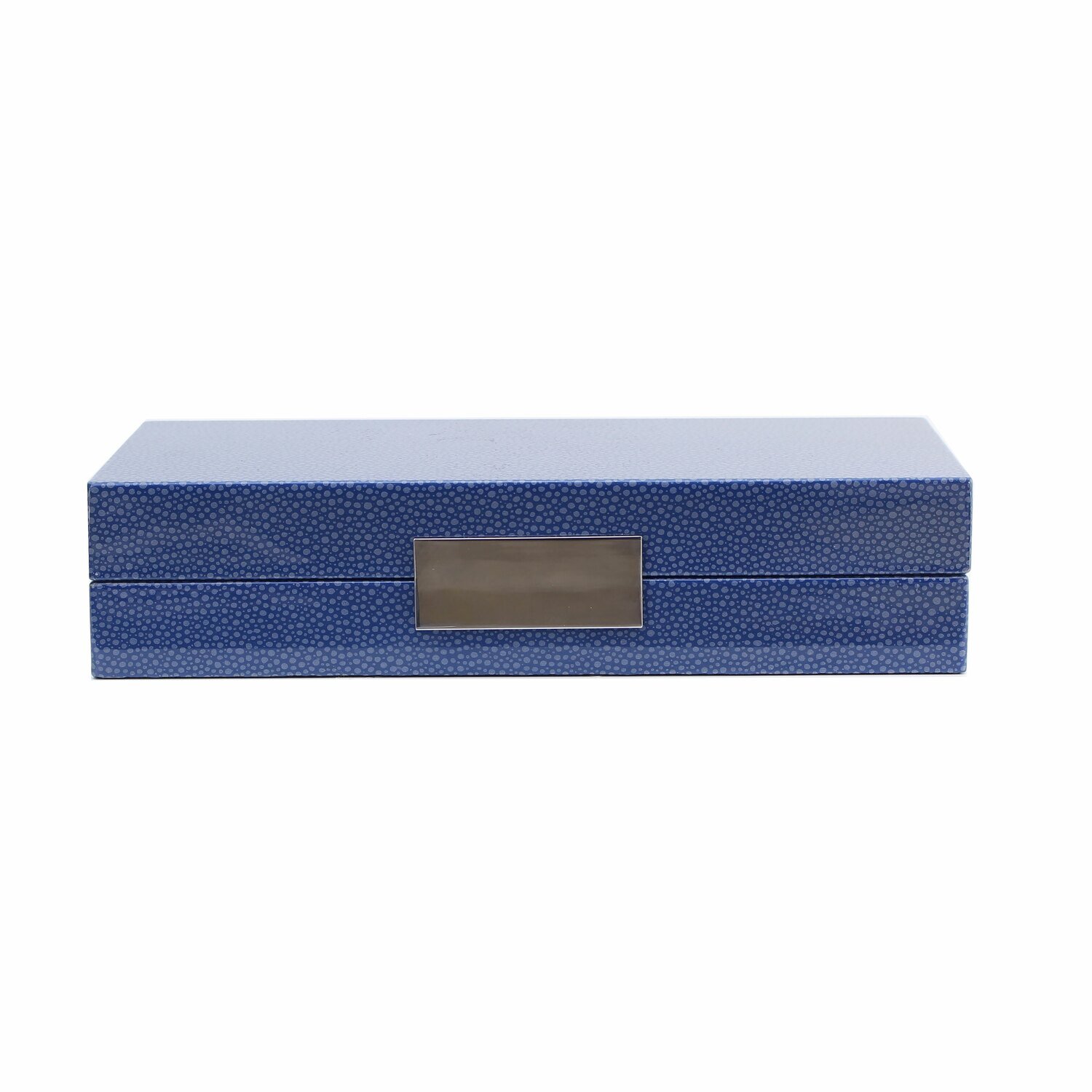 Addison Ross Blue Shagreen Box With Silver 4 x 9 Inch Lacquer BX1376, MPN: BX1376, UPC/EAN: 5024043…