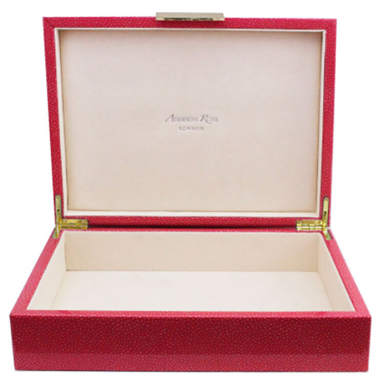 Addison Ross Pink Shagreen Storage Box8 x 11 Inch Lacquer BX1451, MPN: BX1451, UPC/EAN: 50240431904…