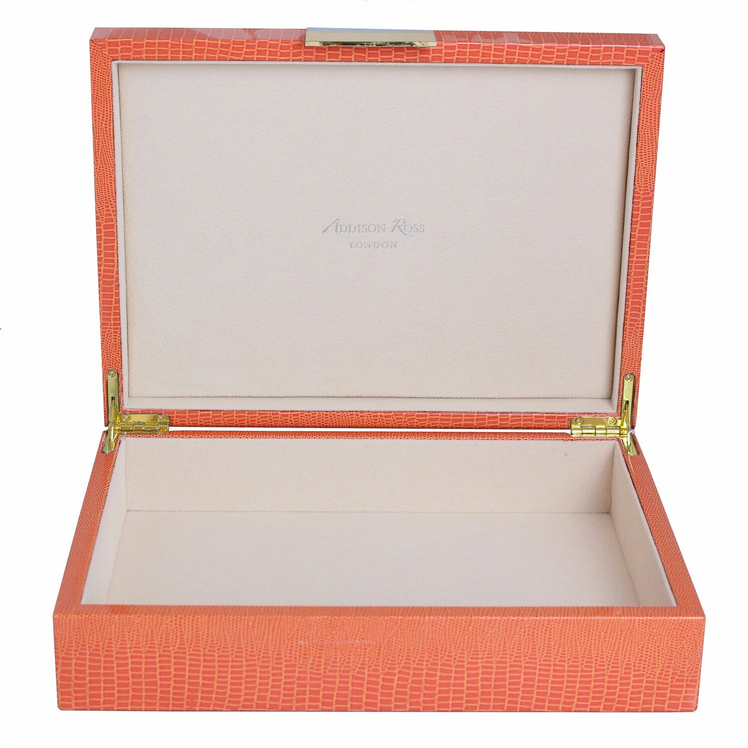 Addison Ross Orange Crocodile Storage Box8 x 11 Inch Lacquer BX1471, MPN: BX1471, UPC/EAN: 50240431…