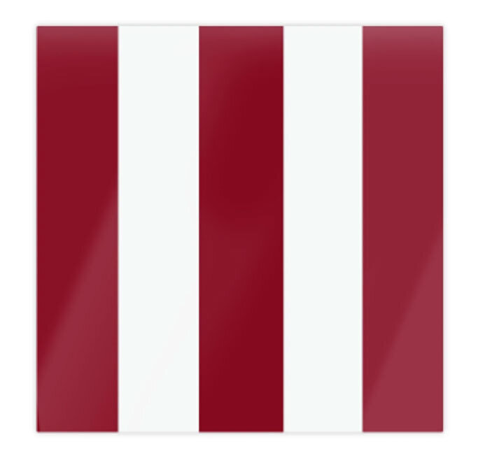 Addison Ross Burgundy &amp; White Lacquer Placemats Set Of 4 33 x 33 Inch Lacquer PM1035, MPN: PM1035, …