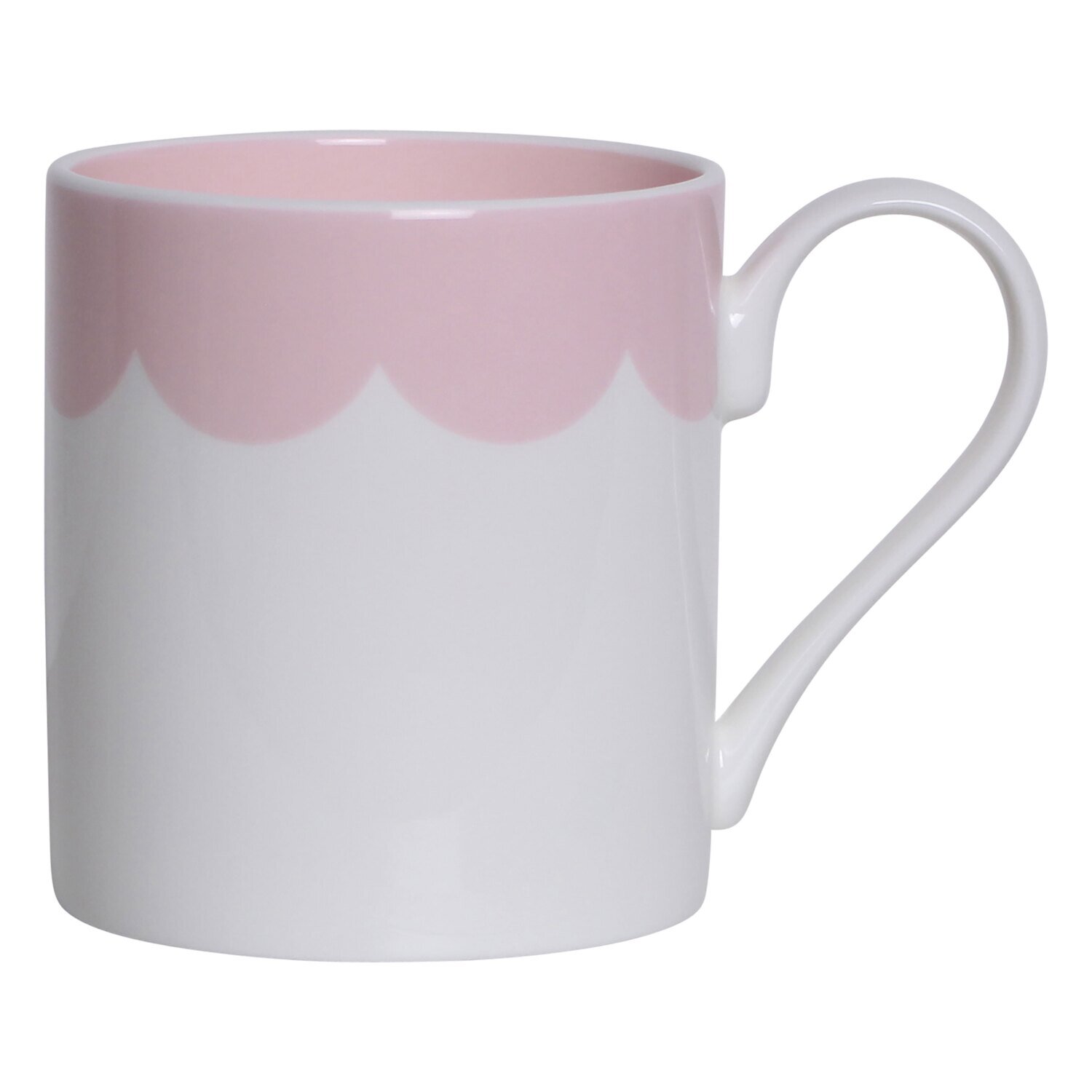 Addison Ross Pink Scallop Fine China Mug 3 x 3.5 Inch Ceramic MUG002, MPN: MUG002, UPC/EAN: 5024043…