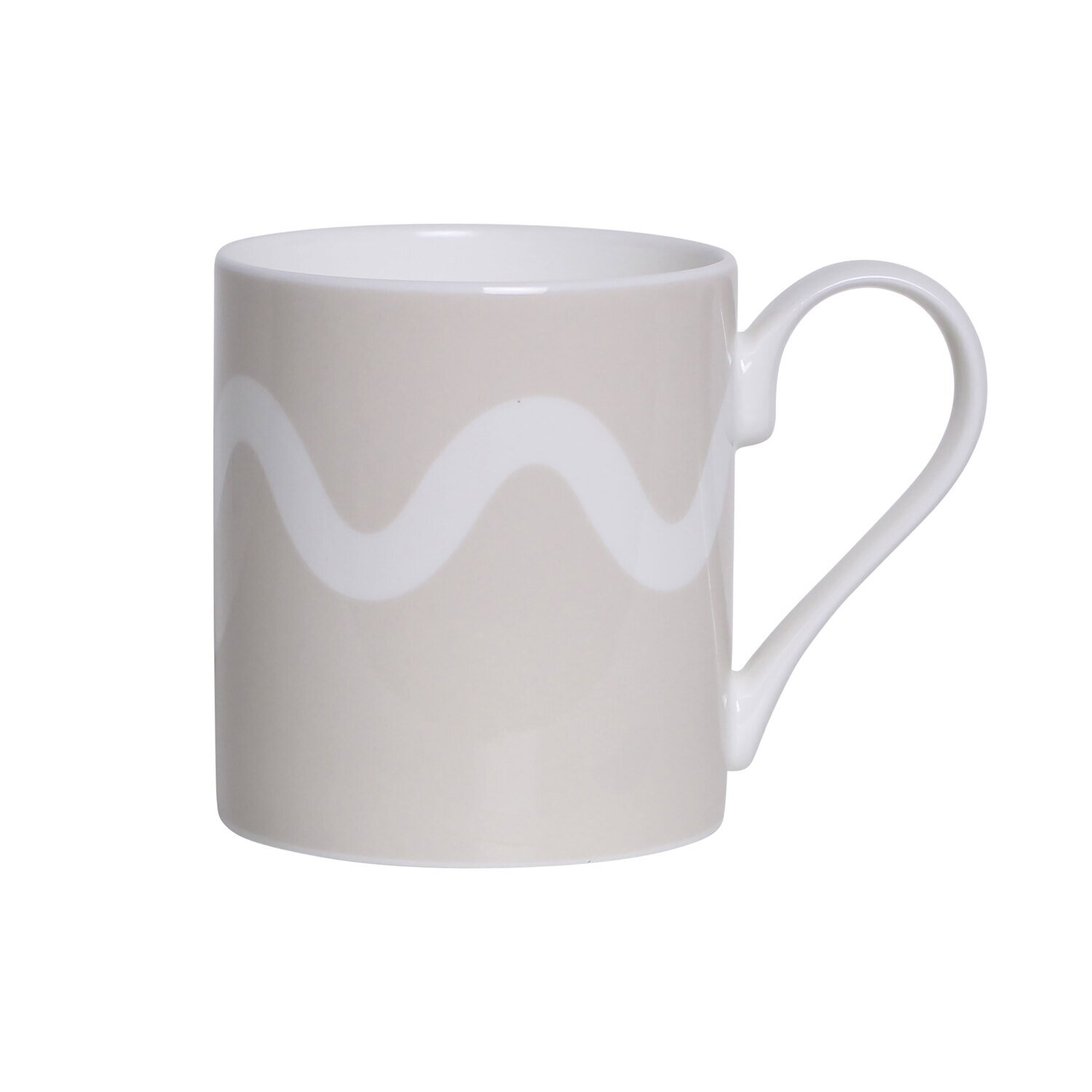 Addison Ross Cappuccino Squiggle Fine China Mug 3 x 3.5 Inch Ceramic MUG012