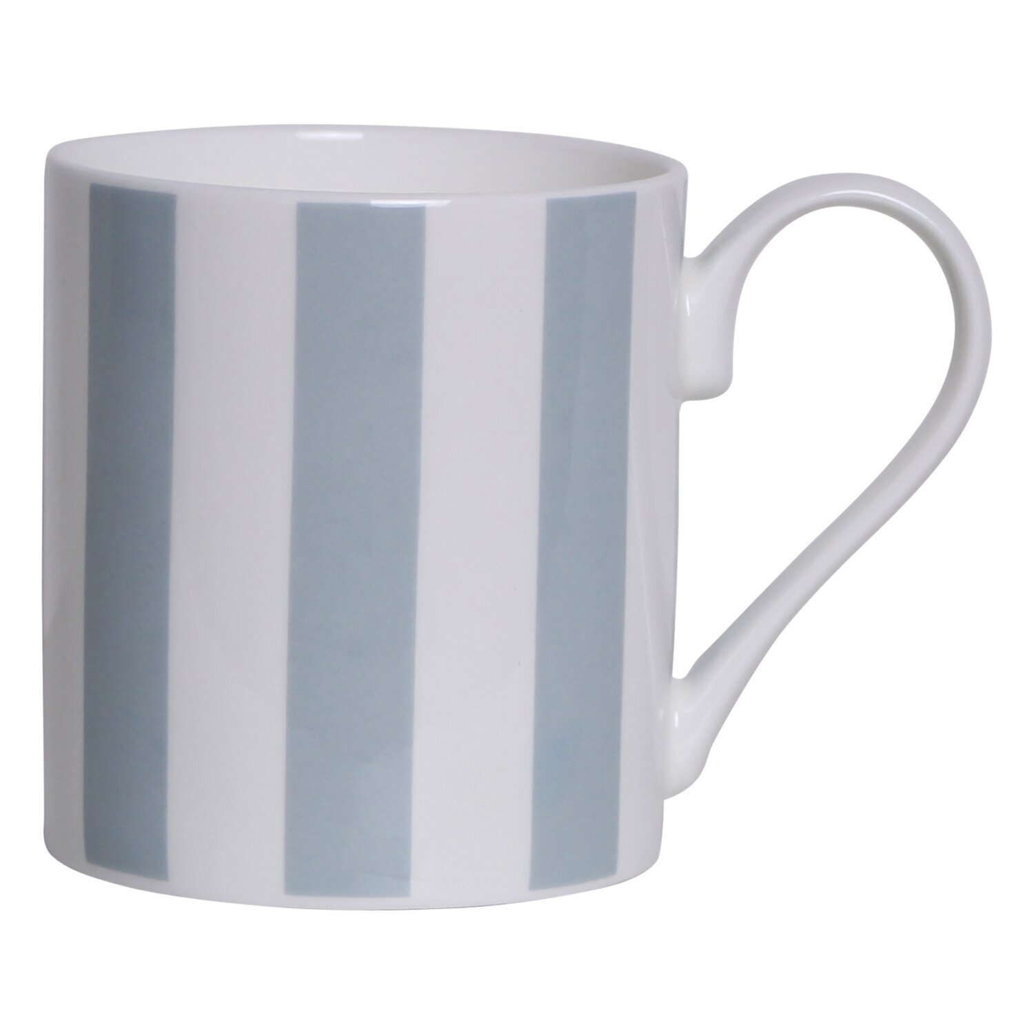 Addison Ross Denim Stripe Fine China Mug 3 x 3.5 Inch Ceramic MUG020