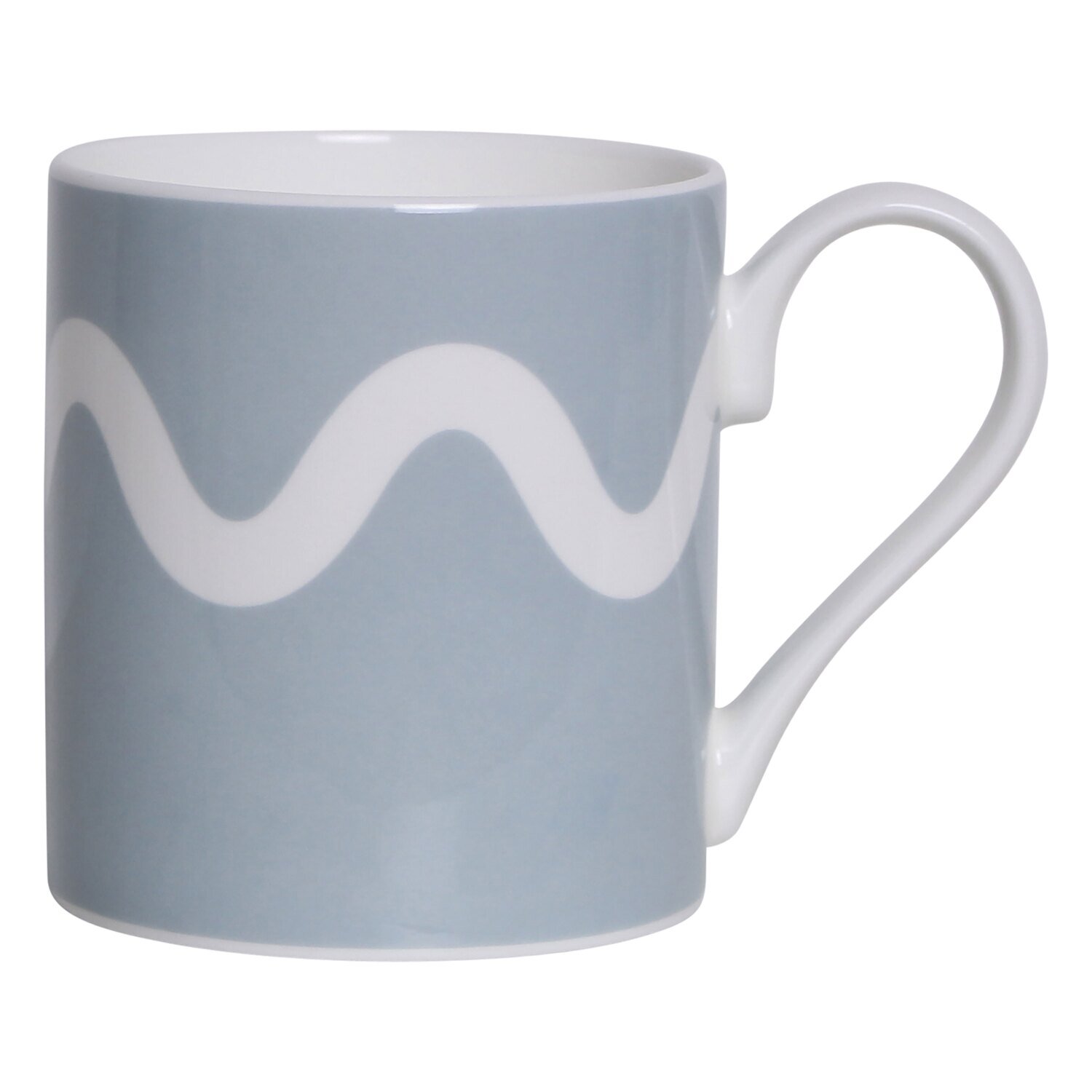 Addison Ross Denim Squiggle Fine China Mug 3 x 3.5 Inch Ceramic MUG022