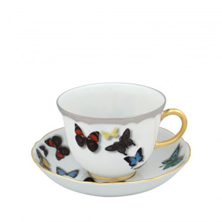 Vista Alegre Christian Lacroix Butterfly Parade Tea Cup And Saucer Set of 4 21125988, MPN: 21125988…