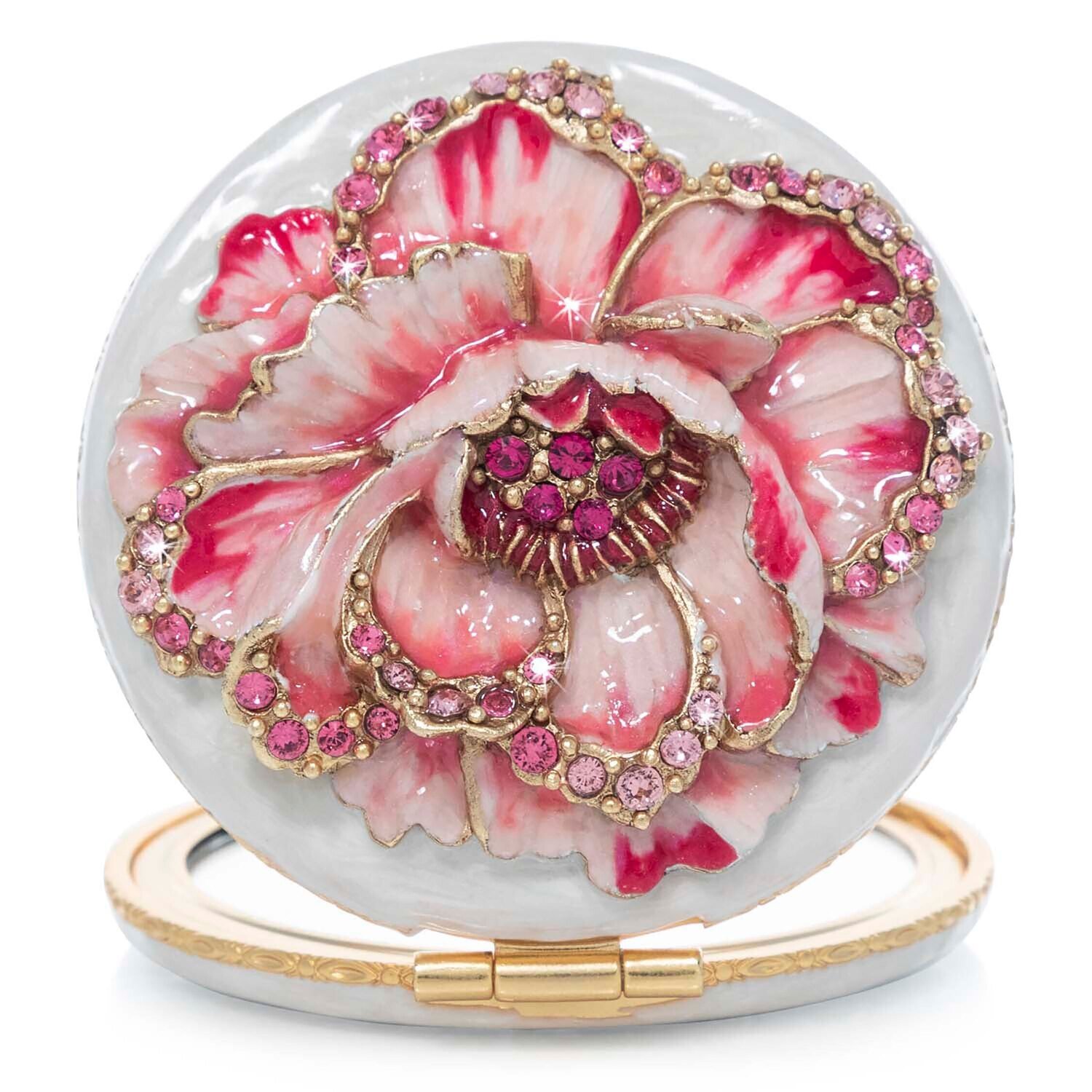Jay Strongwater Peony Compact Mirror SCB8084-280