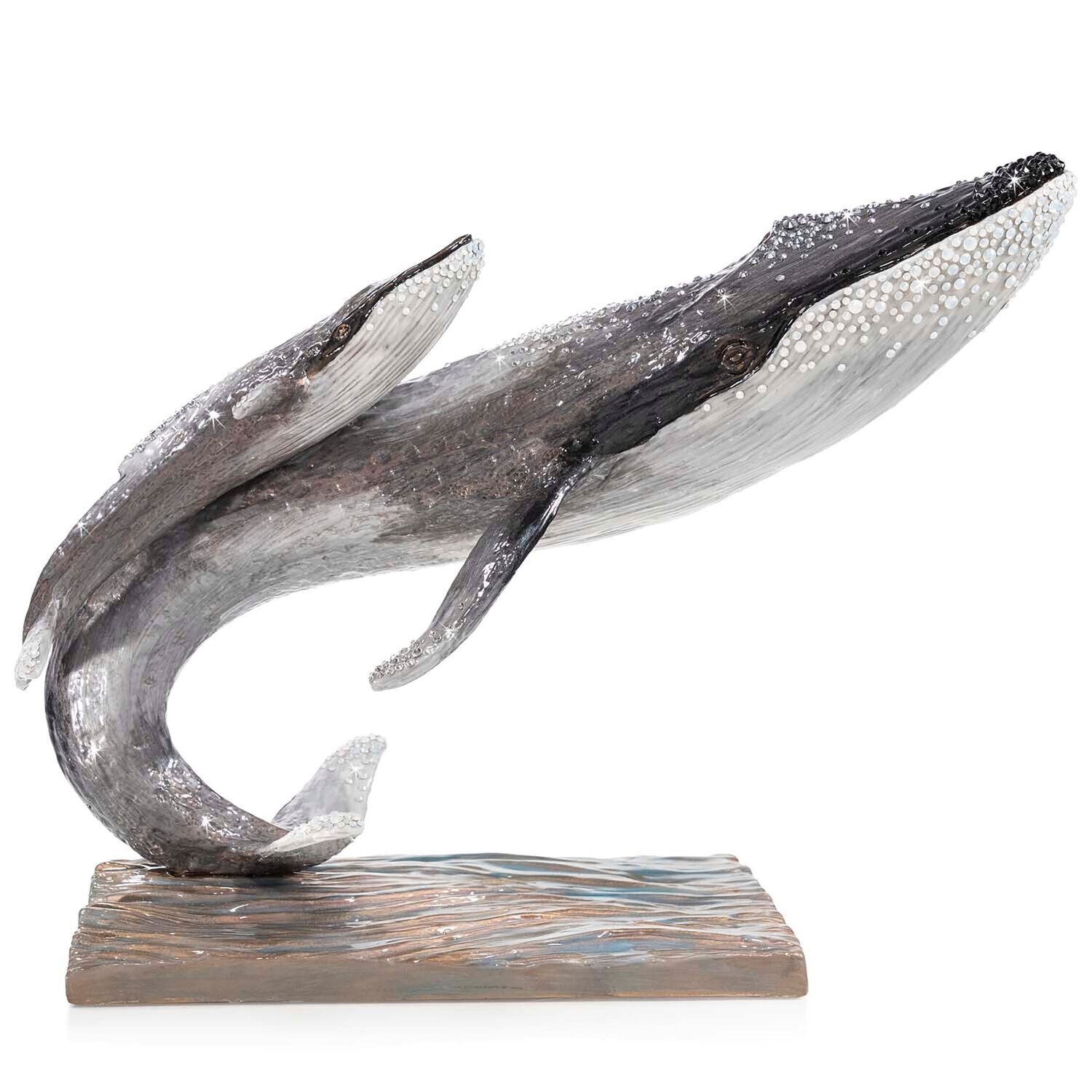 Jay Strongwater Whale and Calf Figurine SDH2560-480