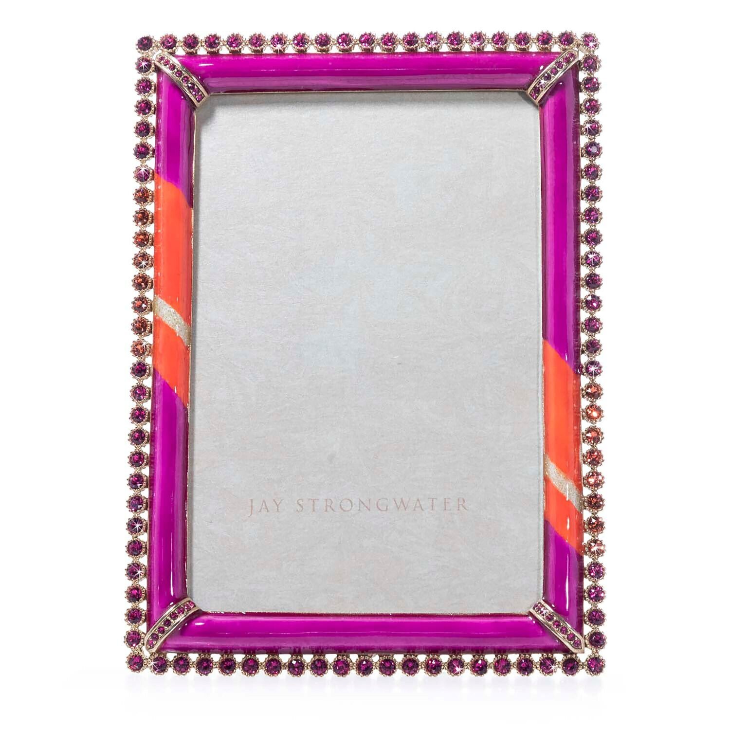 Jay Strongwater Lorraine Stone Edge 4 x 6 Inch Picture Frame SPF5510-202