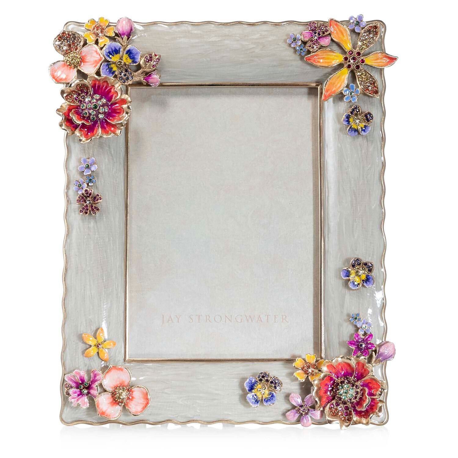 Jay Strongwater 5 x 7 Inch Bouquet Picture Frame SPF5886-256