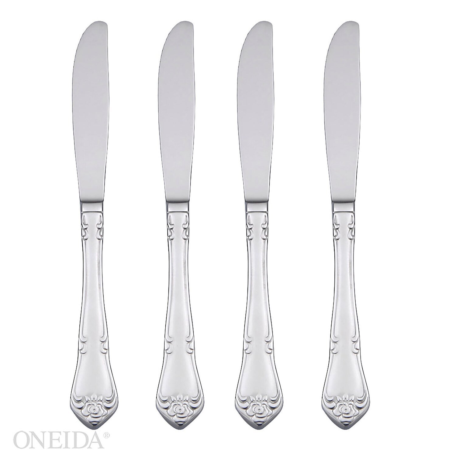 Oneida True Rose Set of 4 Dinner Knives B552004B, MPN: B552004B, 78737208068
