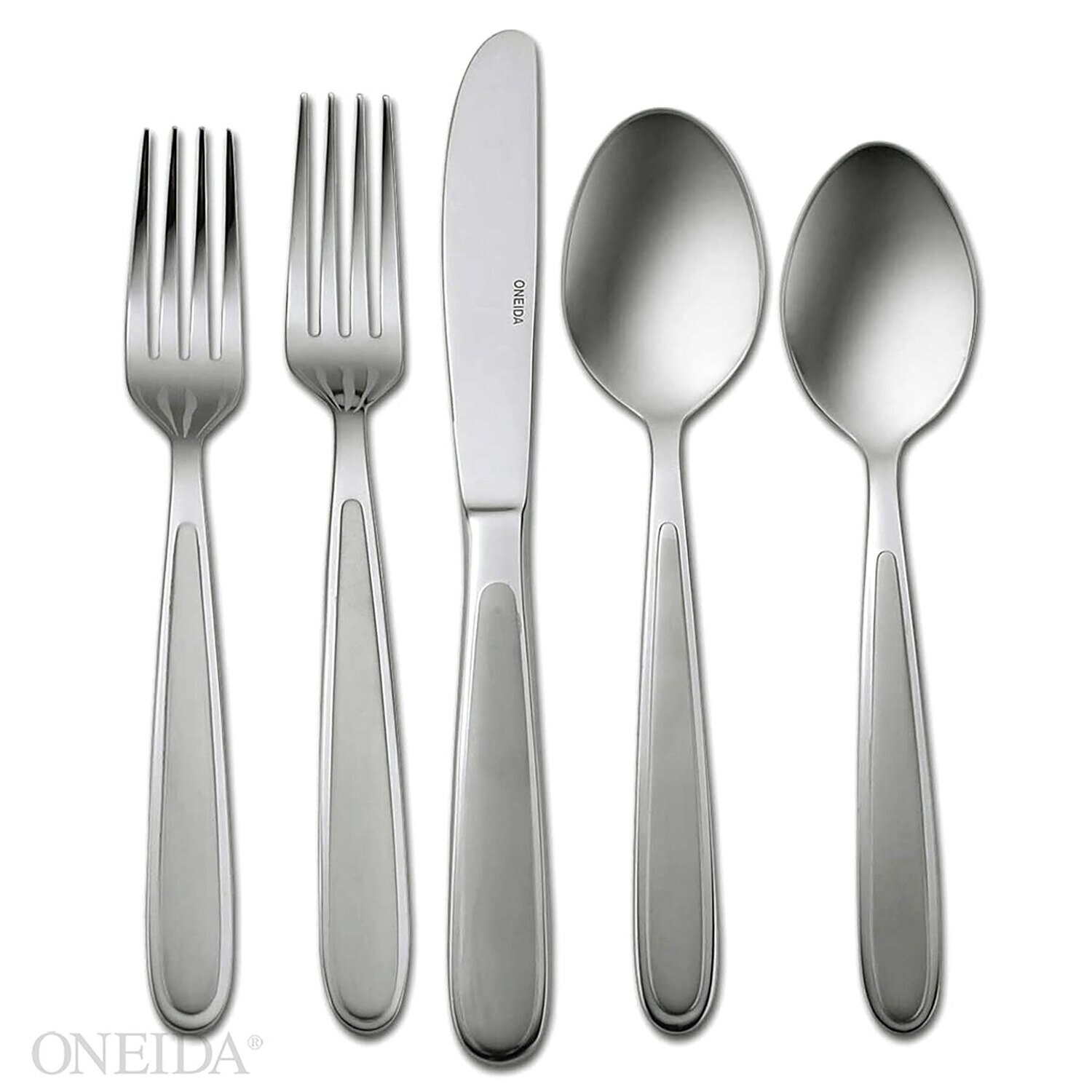 Oneida Jordan Frosted 20 Piece Flatware Set H001020AL20, MPN: H001020AL20, 79363015006