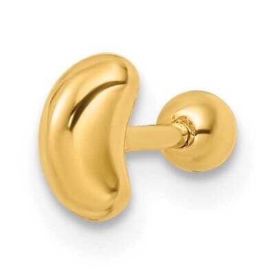 Crescent Moon Labret Stud 14k Gold BD188, MPN: BD188, 883957811659