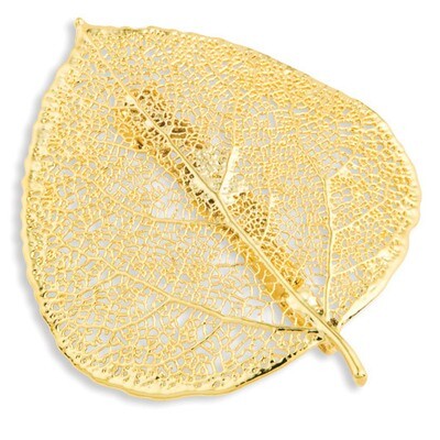 Aspen Leaf Pin 24k Gold Dipped BF1375, MPN: BF1375, 810391015565