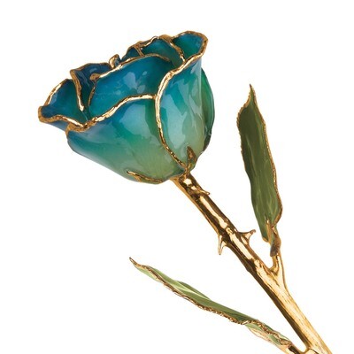 Peridot &amp; Navy Pearl Rose Lacquer Dipped Gold Trimmed GM3734, MPN: GM3734, 810391013950