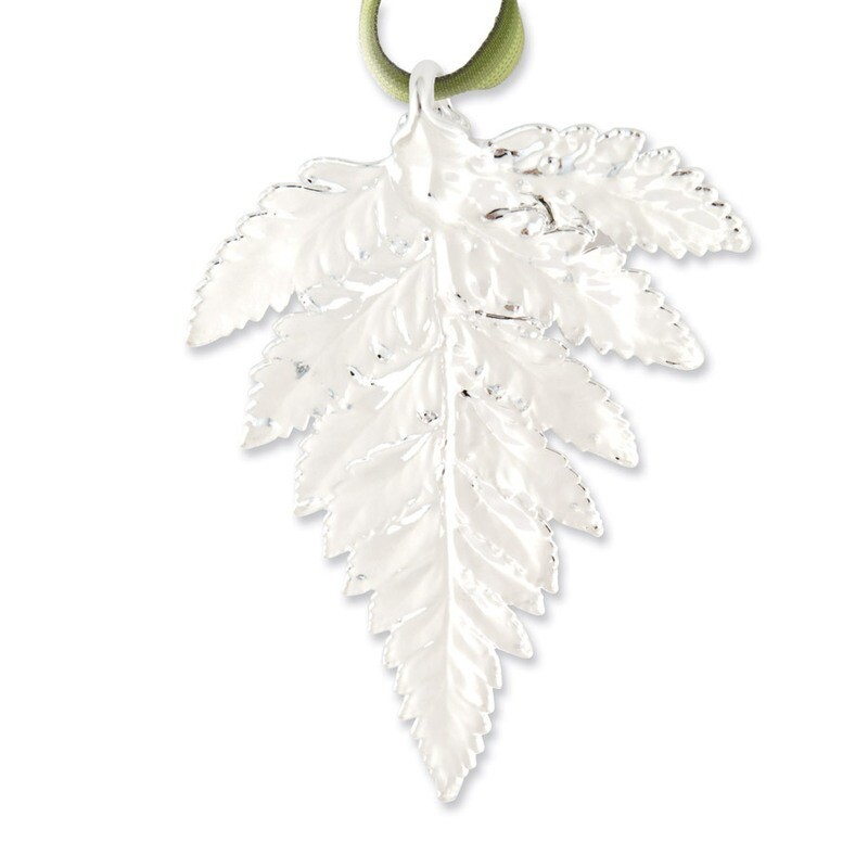 Fern Leaf Decorative Leaf Silver Dipped GM3908