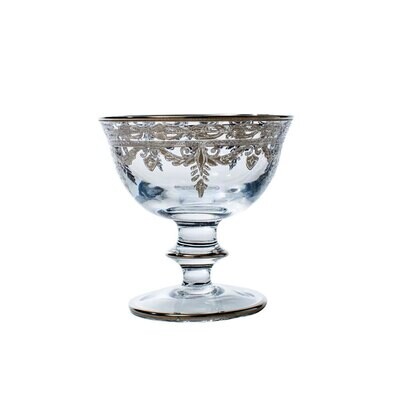 Arte Italica Vetro Platinum Compote VP4881