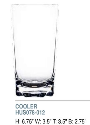 Bold Bali 23oz Cooler Unbreakable Glass Set of 6