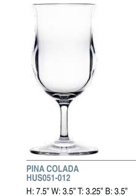 Bold Calypso 13.5oz Pina Colada Unbreakable Glass Set of 6