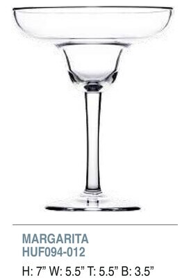 Bold Calypso 12oz Margarita Unbreakable Glass Set of 6