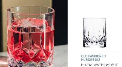 Bold Hyde 11oz Old Fashioned Unbreakable Glass Set of 6