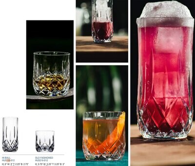 Bold Marquee 12oz Hi-Ball Unbreakable Glass Set of 6