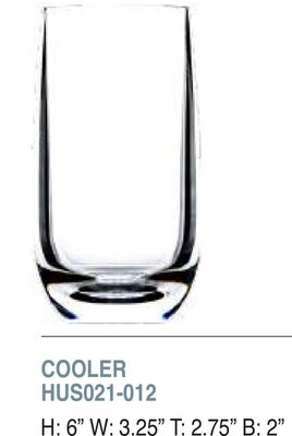 Bold Mirage 15oz Cooler Unbreakable Glass Set of 6