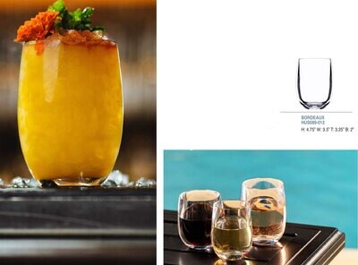 Bold Oasis 13oz Bordeaux Unbreakable Glass Set of 6