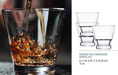 Bold Reef 14oz Double Old Fashioned Unbreakable Glass Set of 6