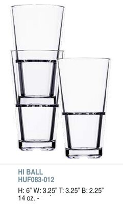 Bold Reef 23oz Cooler Unbreakable Glass Set of 6