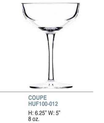 Bold Revel 8oz Coupe Unbreakable Glass Set of 6