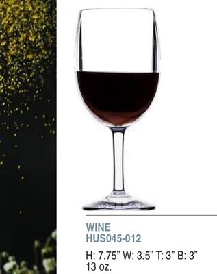 Bold Revel 13oz Wine Unbreakable Glass Set of 6