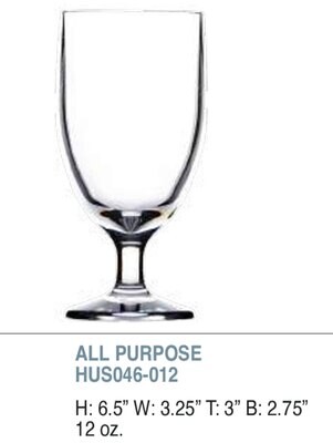 Bold Revel 12oz All Purpose Unbreakable Glass Set of 6
