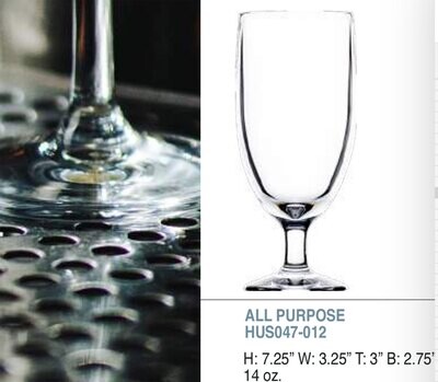 Bold Revel 14oz All Purpose Unbreakable Glass Set of 6