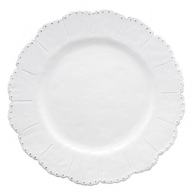 Arte Italica Bella Bianca Beaded Dinner Plate BBS1003