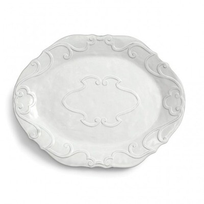 Arte Italica Bella Bianca Large Oval Platter BBS1019