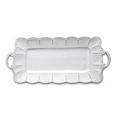 Arte Italica Bella Bianca Rectangular Tray BBS1049