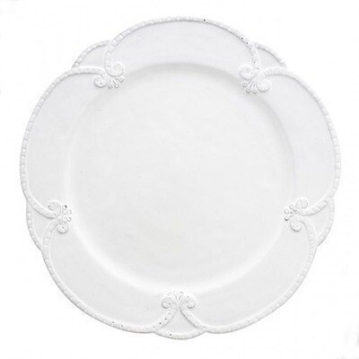 Arte Italica Bella Bianca Rosette Dinner Plate BBS1004