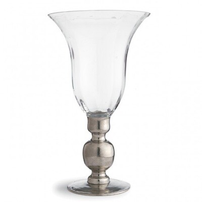 Arte Italica Giovanna Vase with Pewter Stem GIO0354