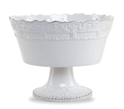 Arte Italica Renaissance White Stemmed Fruit Bowl REN505W