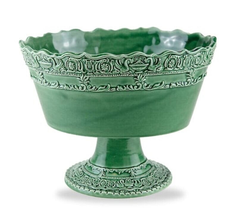 Arte Italica Renaissance Italian Green Stemmed Fruit Bowl REN505G