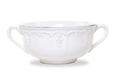 Arte Italica Renaissance White 2 Handled Soup Bowl REN503W