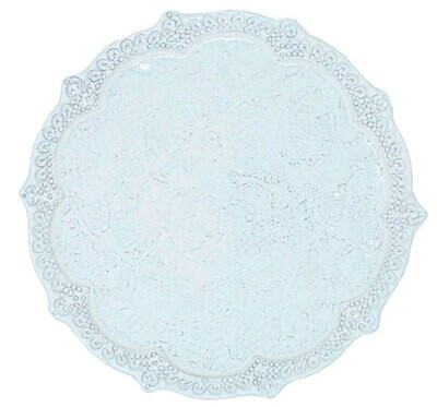 Arte Italica Merletto White Canape Plate MER8116W