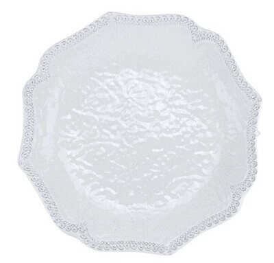 Arte Italica Merletto White Scalloped Salad Plate MER0323W
