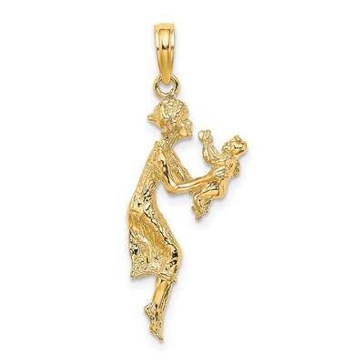 Mother Baby Charm 14k Gold C2821, MPN: C2821,