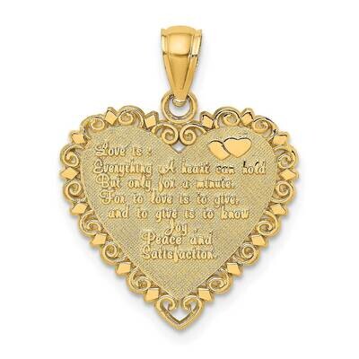 Love Is...Heart Charm 14k Gold K7127, MPN: K7127, 637218078981