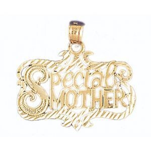 Dazzlers Jewelry Special Mother Pendant Necklace Charm Bracelet in Yellow, White or Rose Gold 9732,…