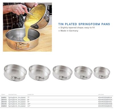 Frieling Springform Tin Plated 8&quot; Z8443