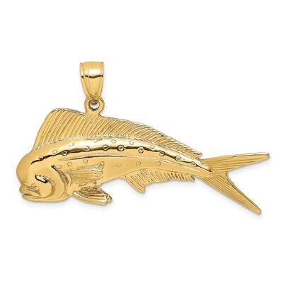 Male Dorado (Mahi-Mahi) Charm 14k Gold 3-D K8017, MPN: K8017, 637218051830