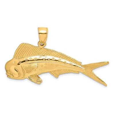 Male Dorado (Mahi-Mahi) Charm 14k Gold 2-D K8119, MPN: K8119, 63721806177