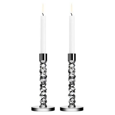 Orrefors Carat Candlestick Pair Medium, MPN: 6590162, 7319675901622
